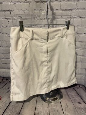 Callaway White Mini Skort with Front Pockets Sz6